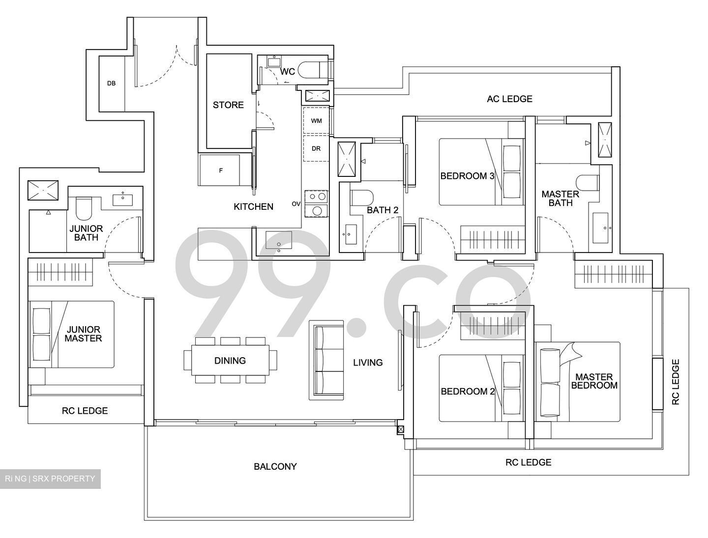 Hillhaven (D23), Apartment #436639151